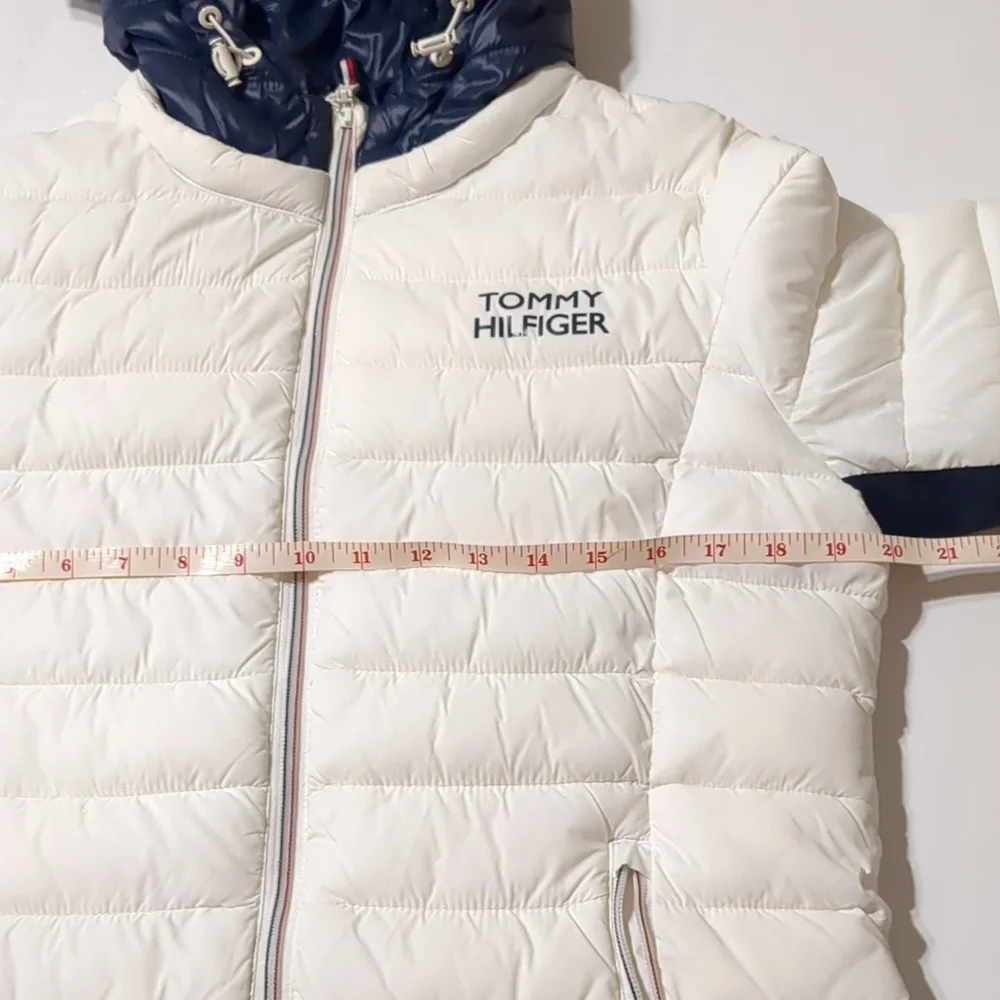 Tommy Hilfiger, packable lightweight hooded puffer jacket women M - Picture 8 of 14